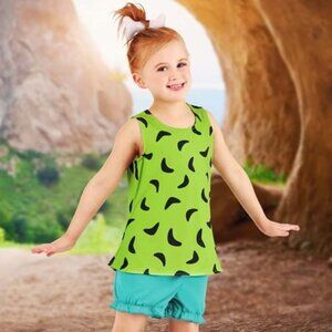NWT [The Flintstones] Pebbles Classic Halloween Costume Youth Sz M Child (4+)
